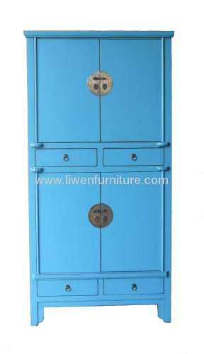 Chinese large blue cabinet