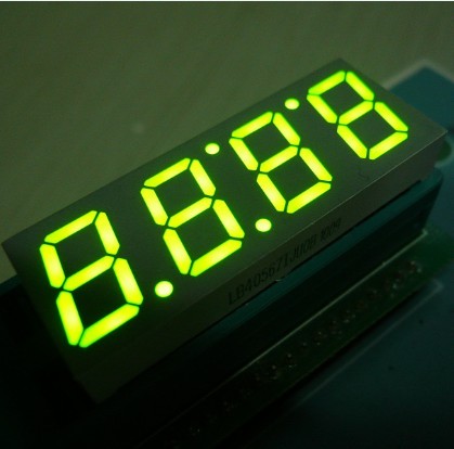 4 dígitos 0,56 polegadas super brilhante verde ânodo comum sete segmento Display de LED relógio