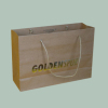 Kraft paper bag with gold hot stamping