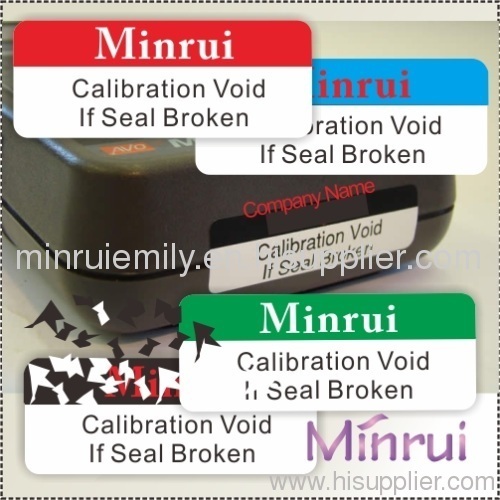 calibration stickers labels