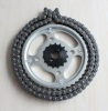 motorcycel chain nad sprocket