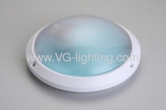 Circular plastic ceiling lamp/IP54/PC material/2D PL E27