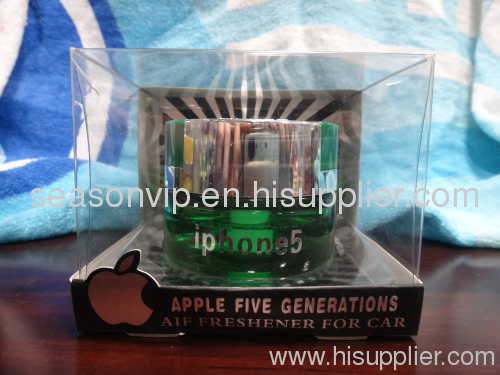 iphone 5 air freshener for car/apple auto perfume