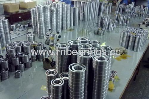 Deep groove ball bearing single bearing with press cage
