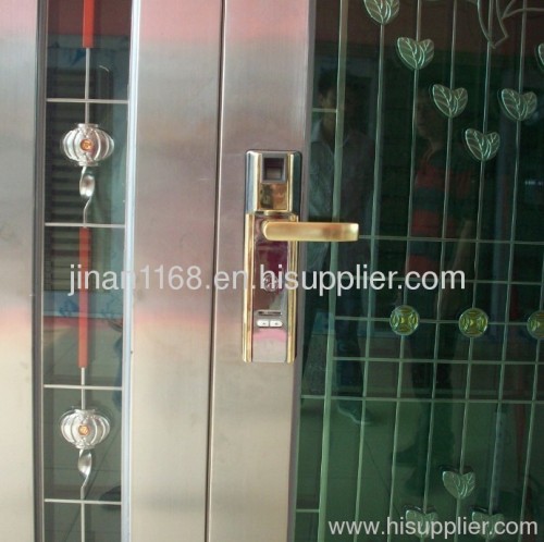 fingerprint password stainless steel security door