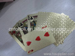 Gold Plated playing card