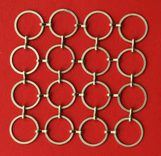 decorative metal ring mesh as divider