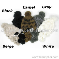 2012 newest fashion ladies' pompom hat