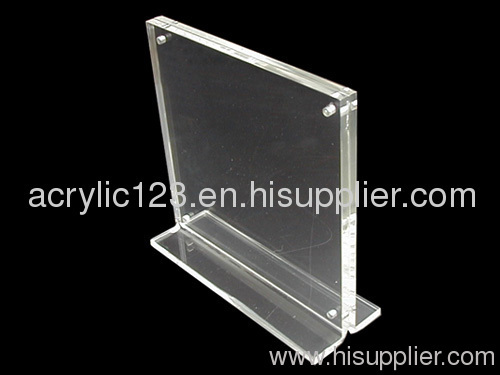 acrylic standing menu holder