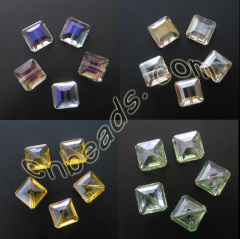 square crystal beads Chinese cut beads