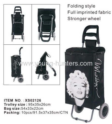 supermarket folding trolley shopper bag