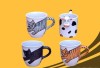 Tiger & Cat & Mutton Glazed Ceramic Mug