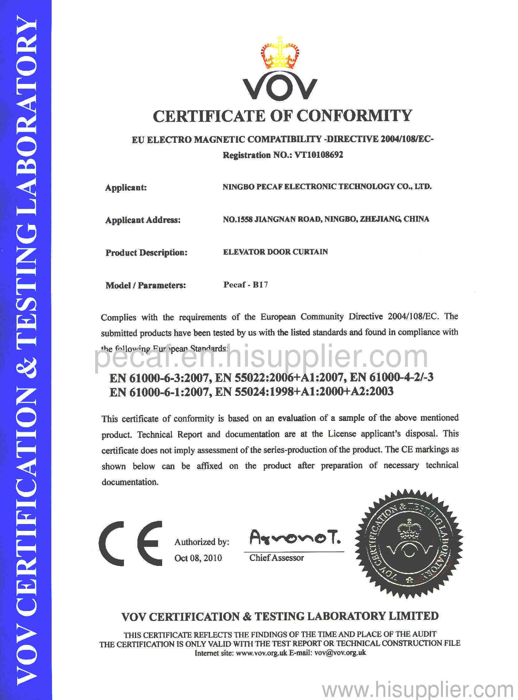 CE Certificates