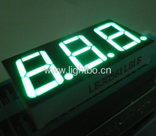 Super Bright Green 0.56 inches 3-digit 7-segment LED Display