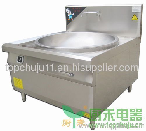 Commercial induction wok cooker