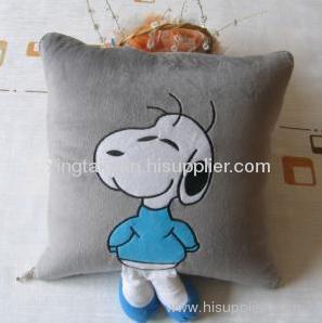 Snoopy Quilted-Pillow