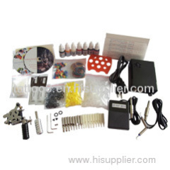 tattoo kit grips tips needles ink power supply