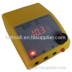 Top New Design Flat LCD Dual Output Tattoo Power For Both Liner And Shader Supply Kit C019