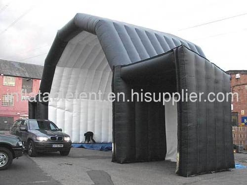 black perform inflatable stage
