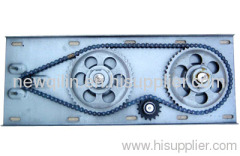 Unilateral drive fastness pattern rolling machine board