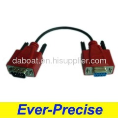 RS232 Cable DB9 Male to DB9 Female Cable Custom Length