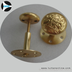 Brass cover sewing button