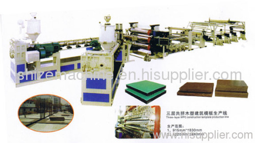 PE construction template machine