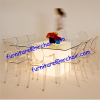 event rental/wedding acrylic led illuminated bar dining table