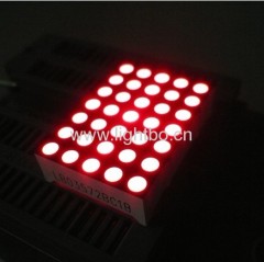 1.26 inches 3mm 5 x 7 Red dot matrix led display
