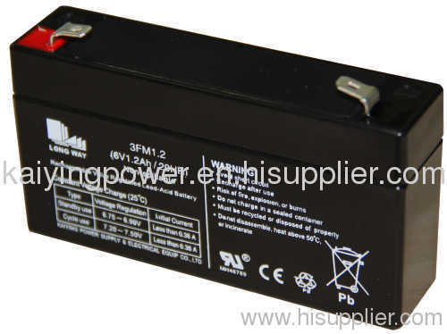 Valve Regulated Sealed Lead Acid battery 6V1.2Ah