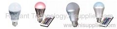 6W RGB Colar changing Bulb with remote controller