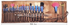 22pcs tie pouch cosmetic brush set