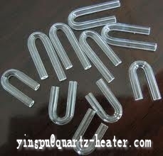 U figure quartz tube for thermocouple/U sahpe quartz tube