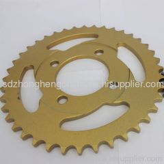 45# steel Ultrastrong hardness YB 100 Motorcycle Sprocket