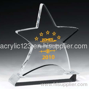 acrylic star shape award
