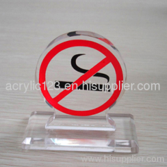 acrylic no smoking sign