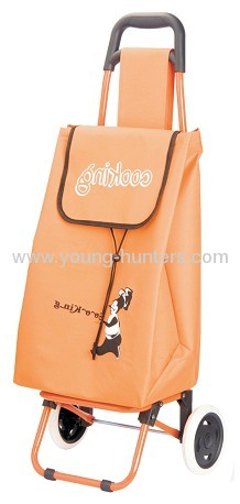 plastic handle foldable shopping trolley bag