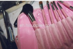 7pcs Pink Tie Pouch brush kit cosmetic