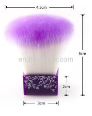 Flat Purple Kabuki brush