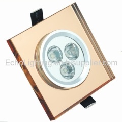 2012 square crystal LED downlights ECLC-S-GD3W