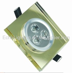2012 square crystal LED downlights ECLC-S-LGR3W
