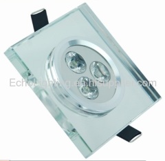 2012 square crystal LED downlights ECLC-S-WH3W