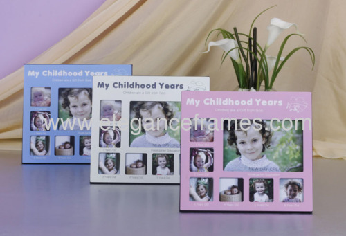 10"x8" metal childhood years Child Picture Frame