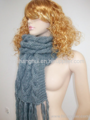 2012 newest fashion long knitted winter scarf