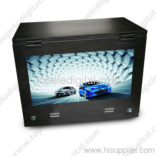 Water-proof high brightness 21.5 inch lcd advertising player,best model for gas station