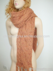 2012 newest fashion long knitted winter scarf