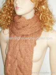 2012 newest fashion long knitted winter scarf