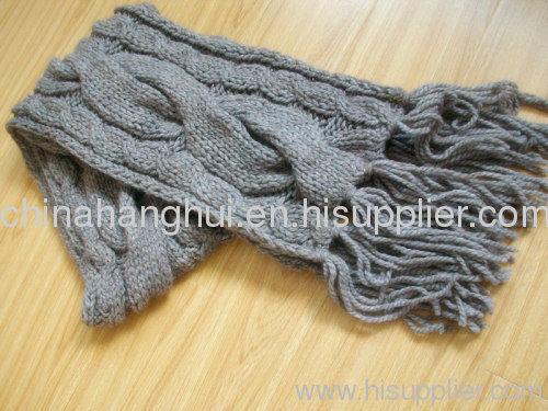 2012 newest fashion long knitted winter scarf