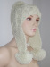 fashion knitted ladies' pompom hat