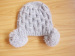 knitted ladies' pompom hat